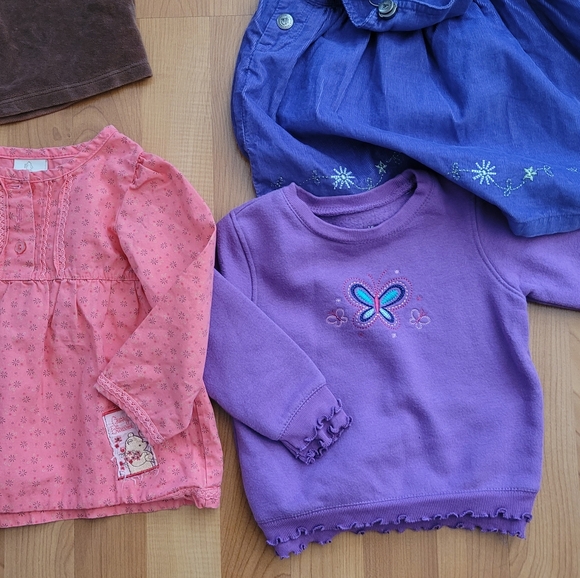 Baby Gap Jumping Beans Baby Girls 18M Clothes Top Sweater Overall Dress Lot Of 5 - Picture 14 of 14